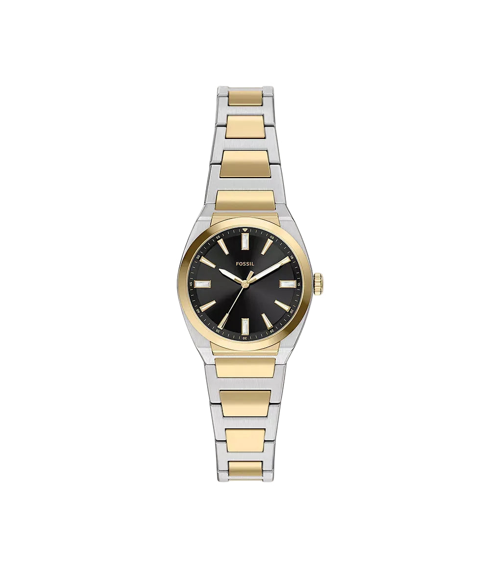 Fossil Everett Three-Hand Two-Tone Stainless Steel Women's Watch