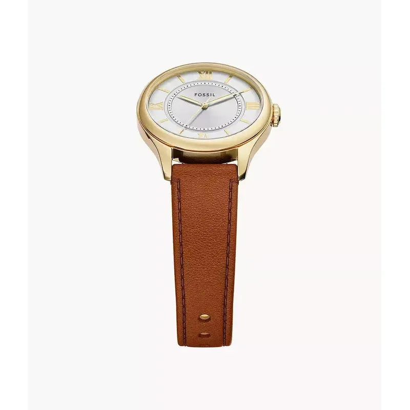 Fossil Gilmore Three-Hand Brown Leather Women's Watch