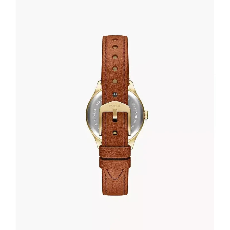 Fossil Gilmore Three-Hand Brown Leather Women's Watch