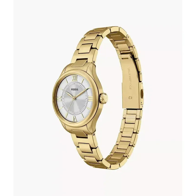 Fossil Gilmore Three-Hand Gold-Tone Stainless Steel Women's Watch