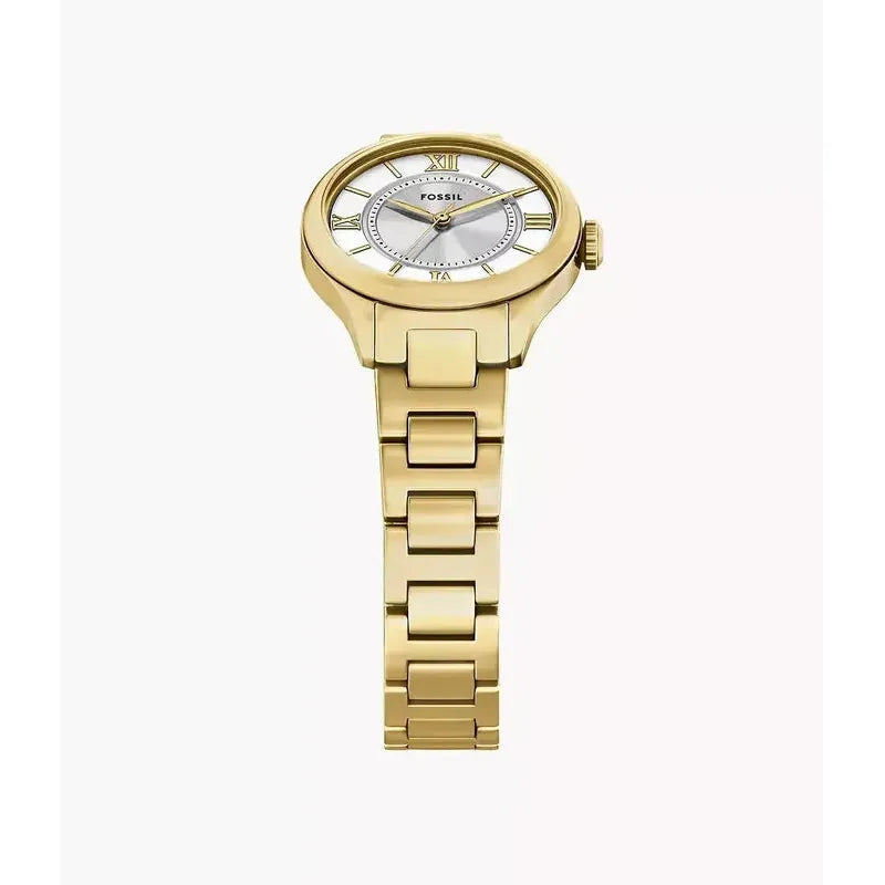 Fossil Gilmore Three-Hand Gold-Tone Stainless Steel Women's Watch