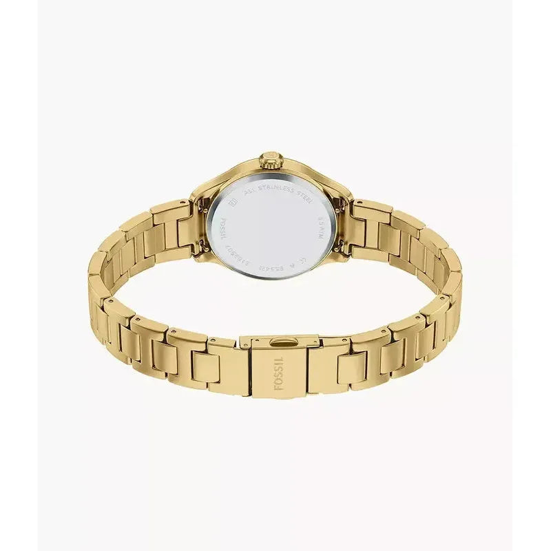 Fossil Gilmore Three-Hand Gold-Tone Stainless Steel Women's Watch