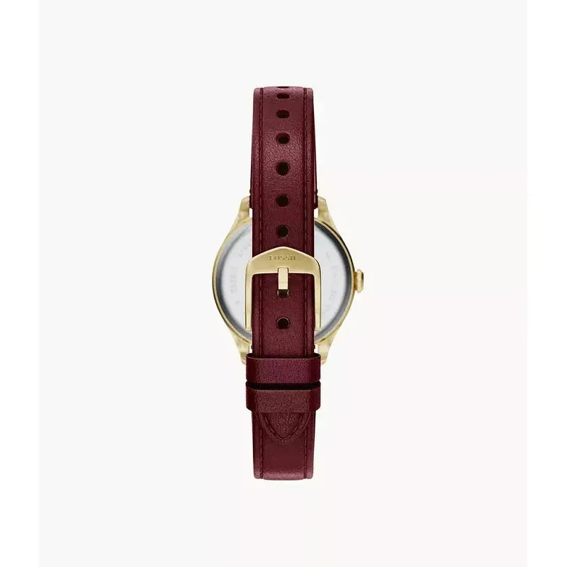 Fossil Gilmore Three-Hand Red Leather Women's Watch