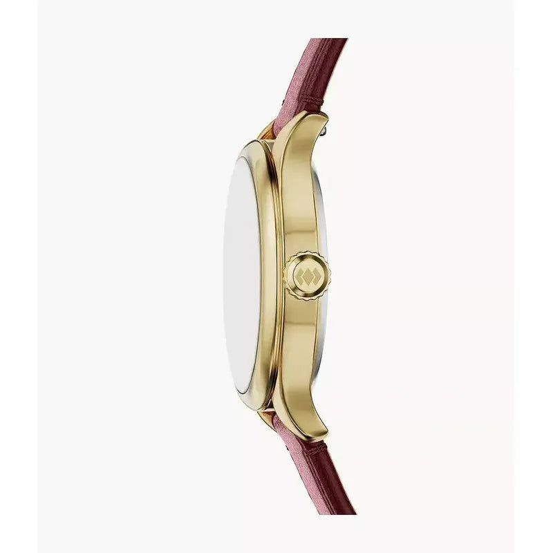 Fossil Gilmore Three-Hand Red Leather Women's Watch