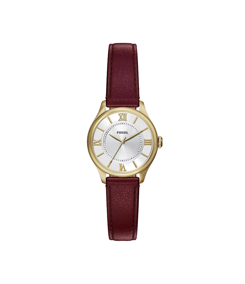 Fossil Gilmore Three-Hand Red Leather Women's Watch
