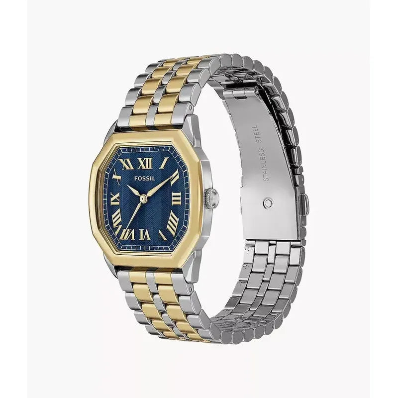 Fossil Harlow Three-Hand Two-Tone Stainless Steel Women's Watch