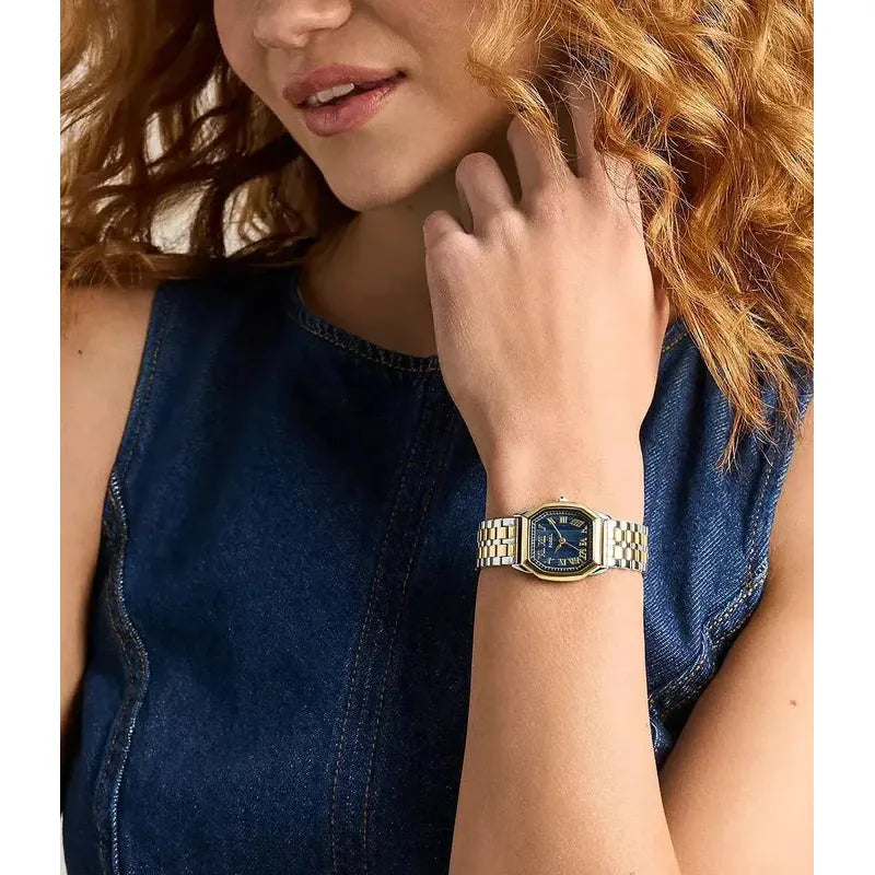Fossil Harlow Three-Hand Two-Tone Stainless Steel Women's Watch