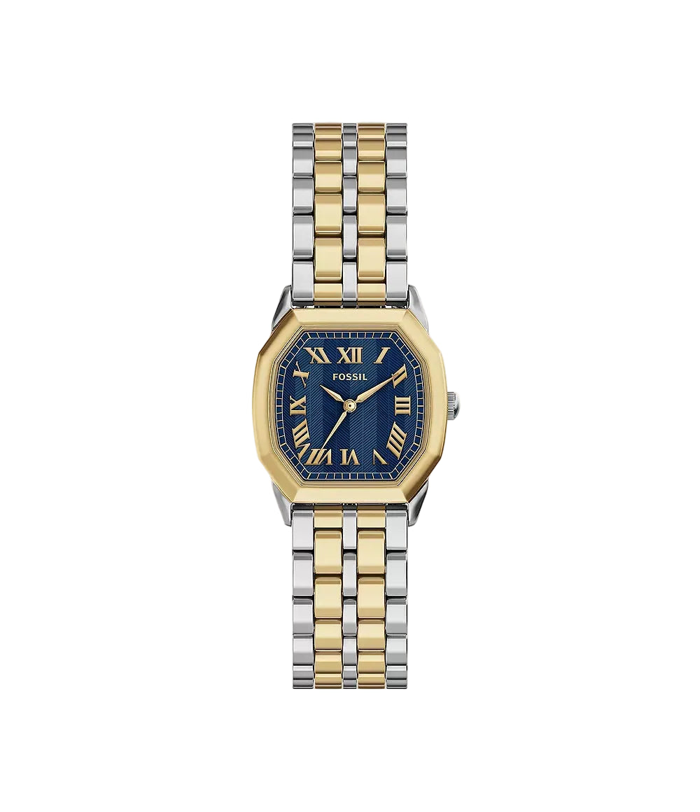 Fossil Harlow Three-Hand Two-Tone Stainless Steel Women's Watch