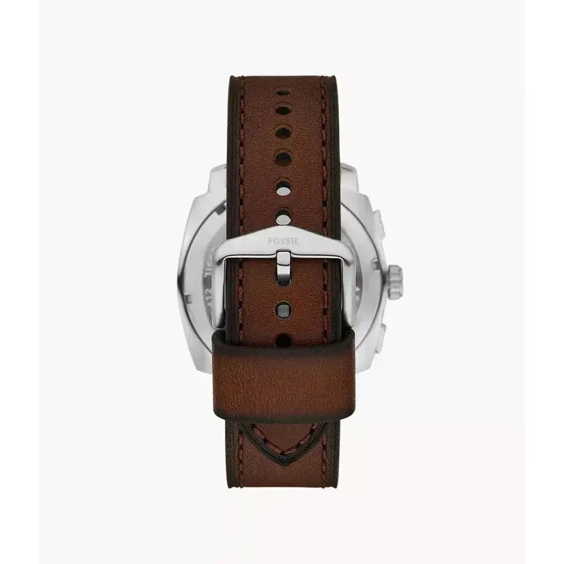 Fossil Machine 44mm Chronograph Brown Leather Men's Watch