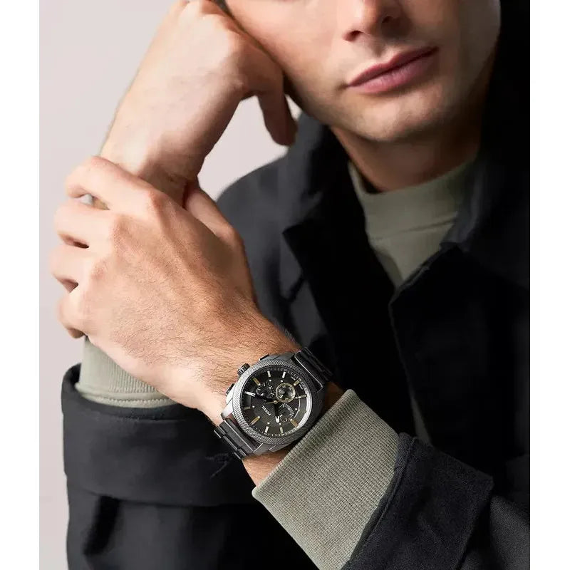 Fossil Machine Chronograph Smoke Stainless Steel Men's Watch