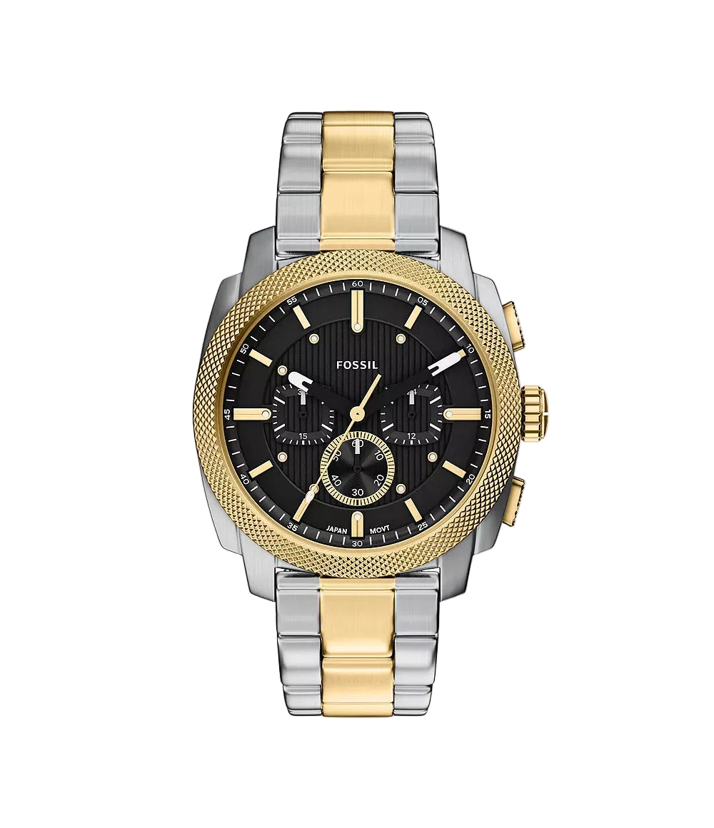 Fossil Machine Chronograph Two-Tone Stainless Steel Men's Watch