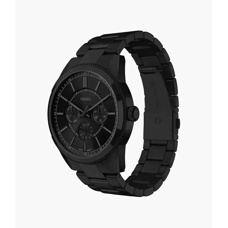 Fossil Pearson Multifunction Black Stainless Steel Men's Watch