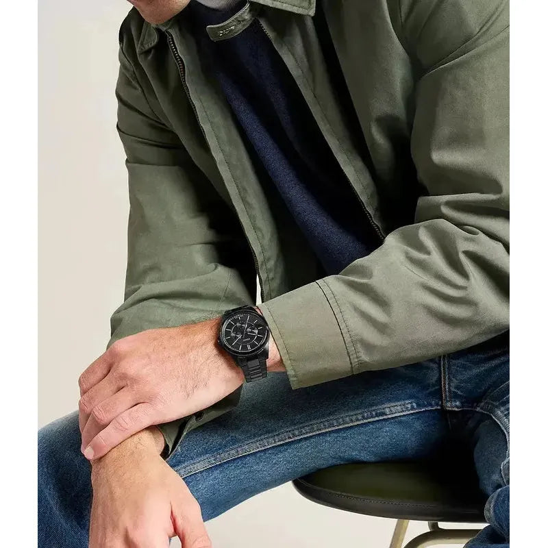 Fossil Pearson Multifunction Black Stainless Steel Men's Watch