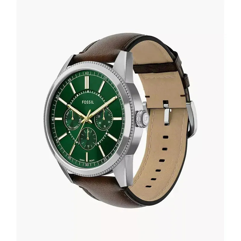 Fossil Pearson Multifunction Brown Leather Men's Watch