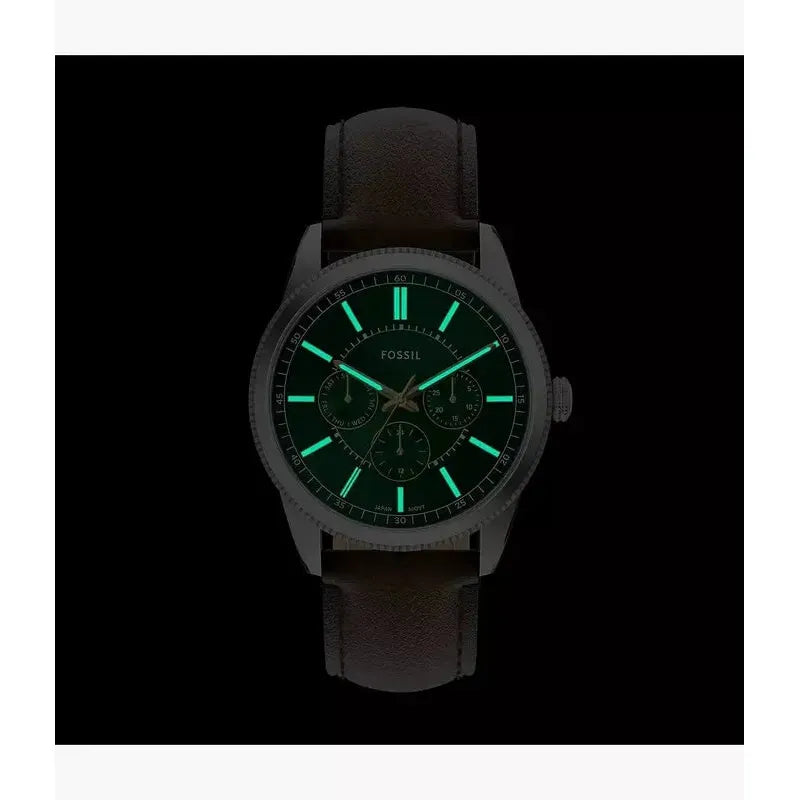 Fossil Pearson Multifunction Brown Leather Men's Watch