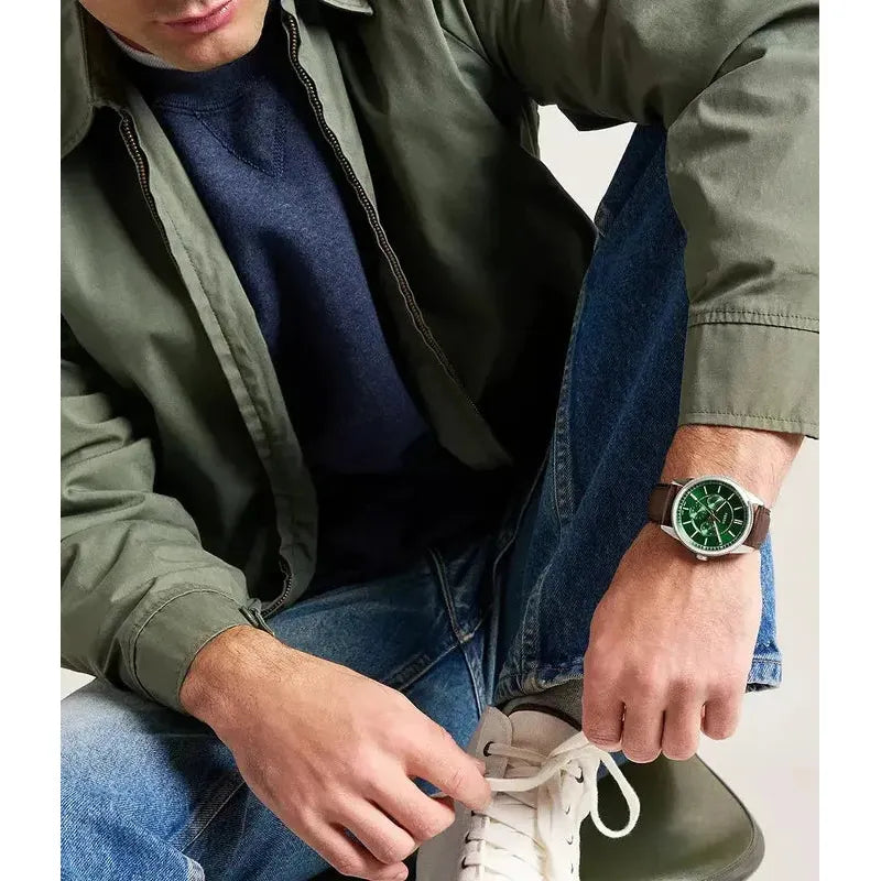 Fossil Pearson Multifunction Brown Leather Men's Watch
