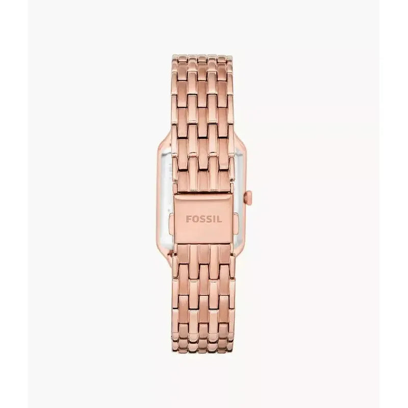 Fossil Raquel Three-Hand Date Rose Gold-Tone Stainless Steel Women's Watch