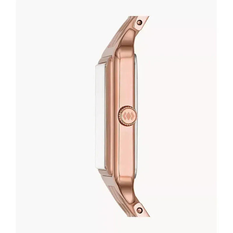Fossil Raquel Three-Hand Date Rose Gold-Tone Stainless Steel Women's Watch