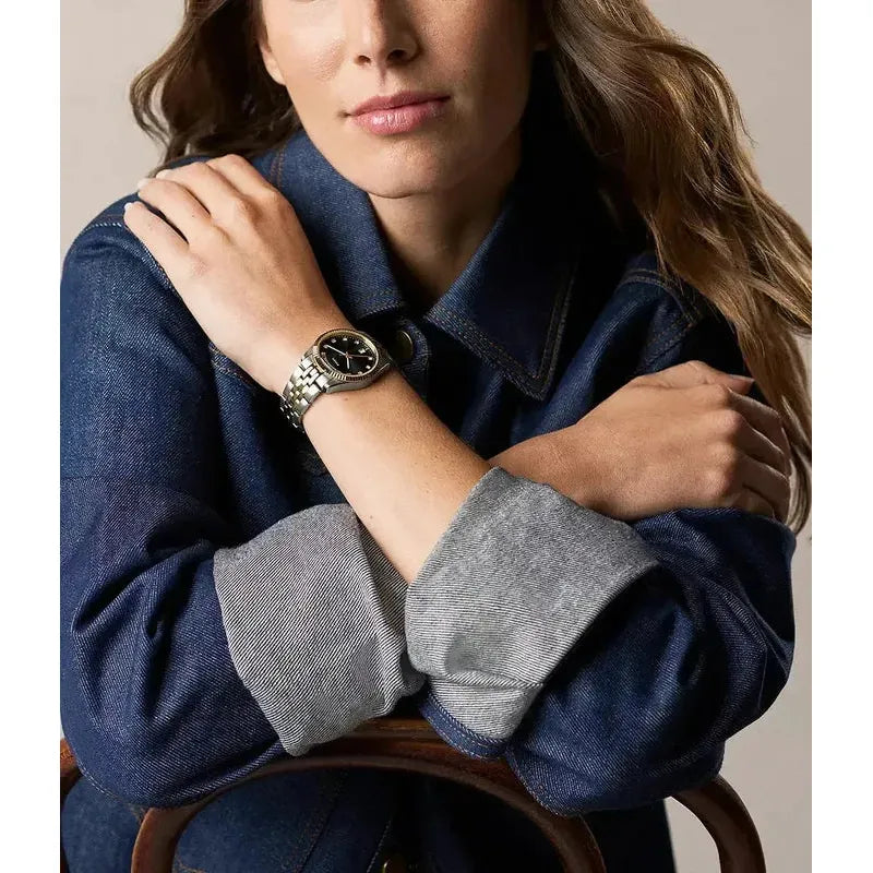 Fossil Scarlette Three-Hand Day-Date Two-Tone Stainless Steel Women's Watch