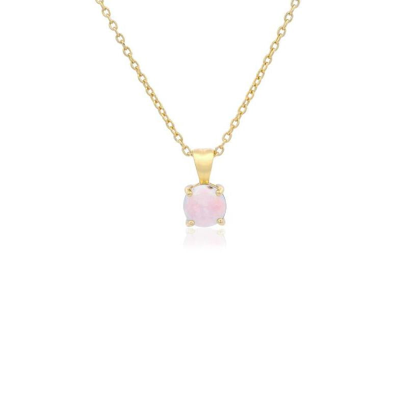 GEORGINI WISTERIA CREATED OPAL PENDANT GOLD