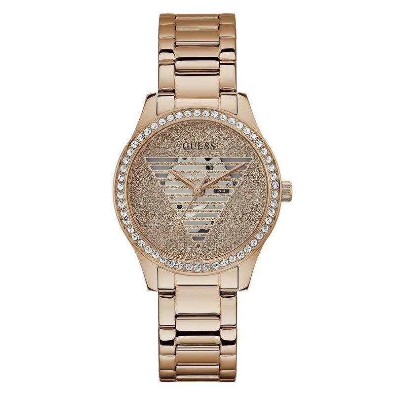 GUESS Ladies Idol Rose Gold Tone Analog Watch GW0605L3