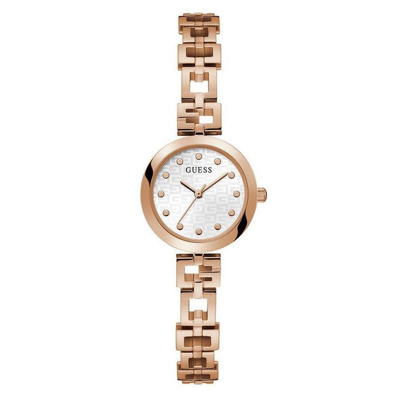 GUESS Ladies Rose Gold Tone Analog Watch GW0549L3
