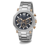 GUESS Mens Silver Tone Multi-function Watch GW0539G1