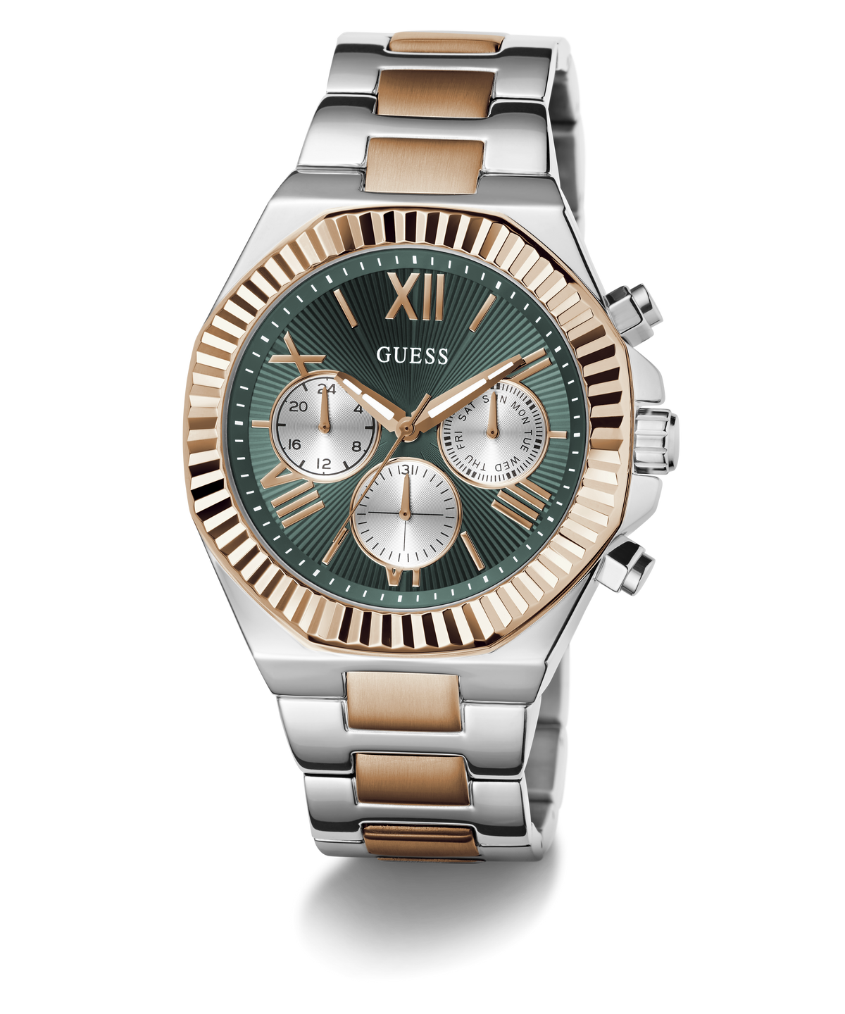 Guess Equity Men's Multifunction Watch Two Tone
