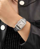 Guess Ladies Silver Tone Analog Watch