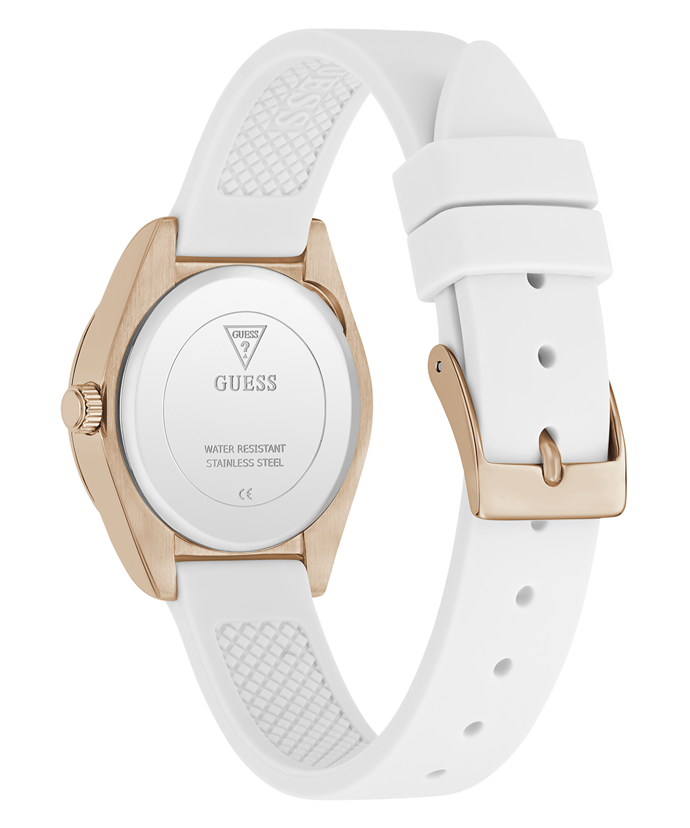 Guess Mini Luna GW1000L3 Women's Analog Watch Rose Gold Tone White Dial