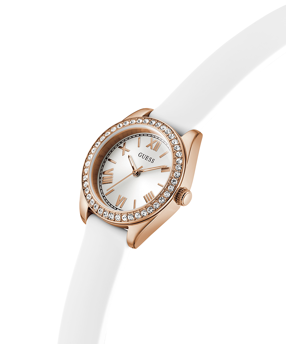 Guess Mini Luna GW1000L3 Women's Analog Watch Rose Gold Tone White Dial