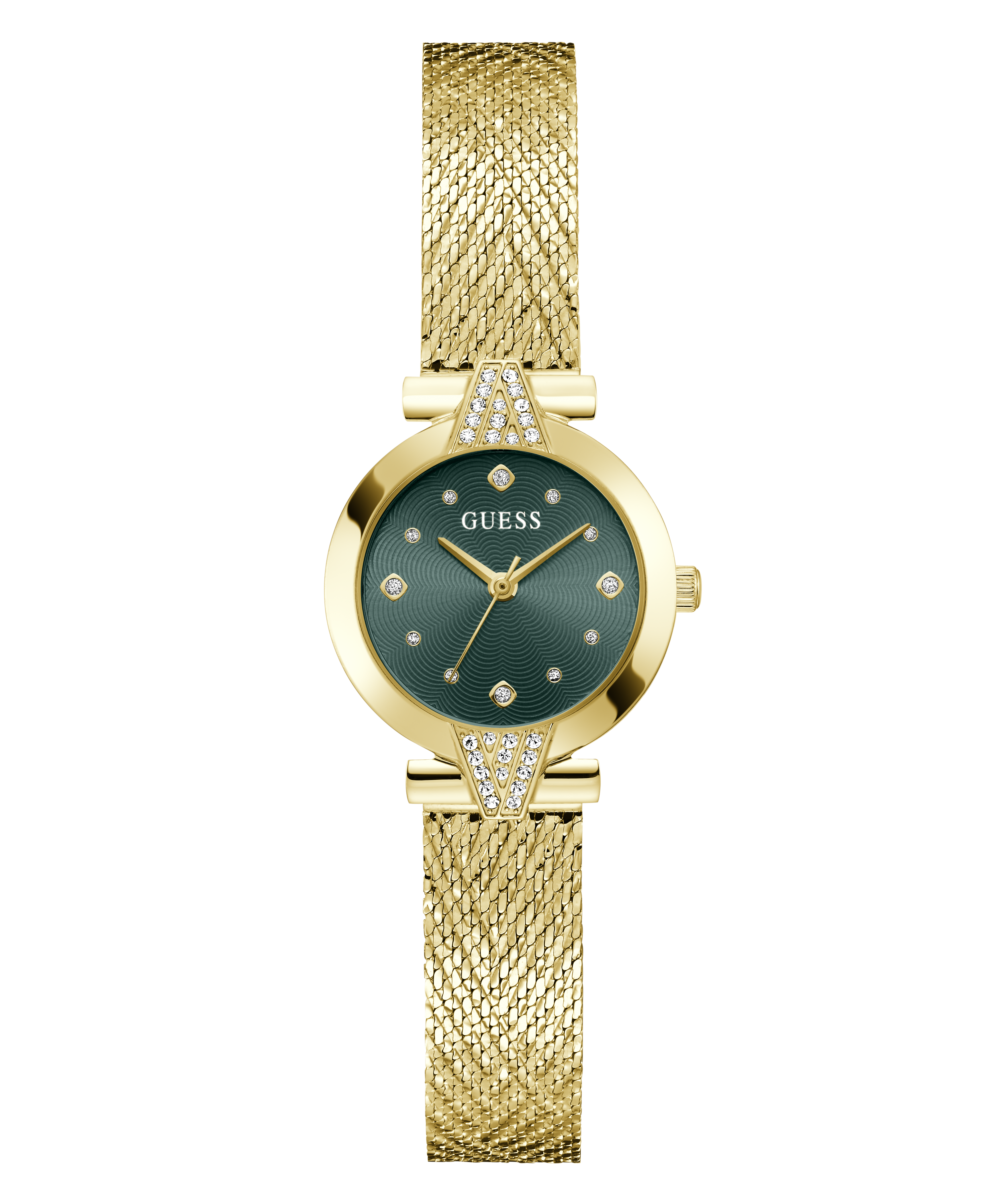 Guess Cecelia GW1086L2 Women's Watch Gold Tone Green Dial