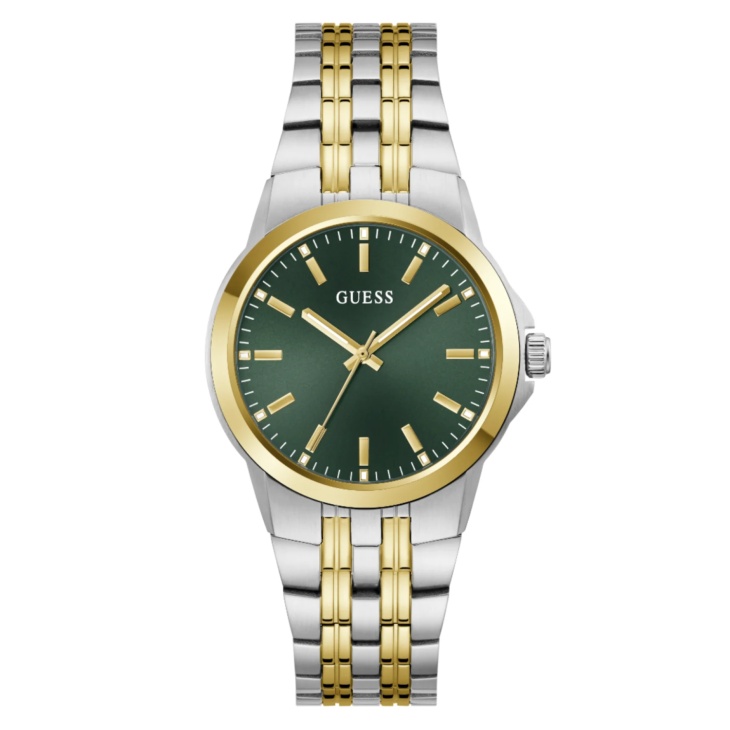 Guess GW1121G4 Men's Two-Tone Green Dial Analogue Watch
