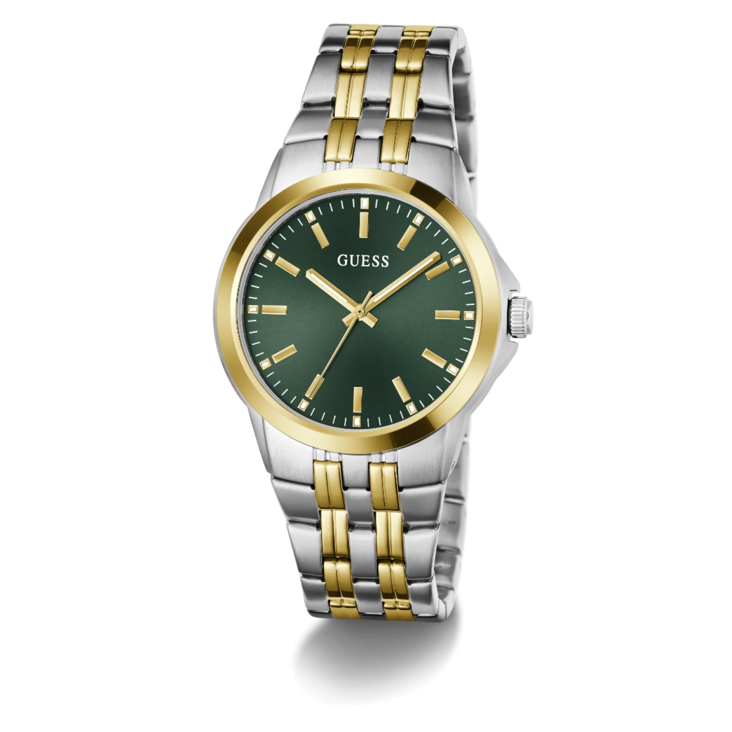 Guess GW1121G4 Men's Two-Tone Green Dial Analogue Watch