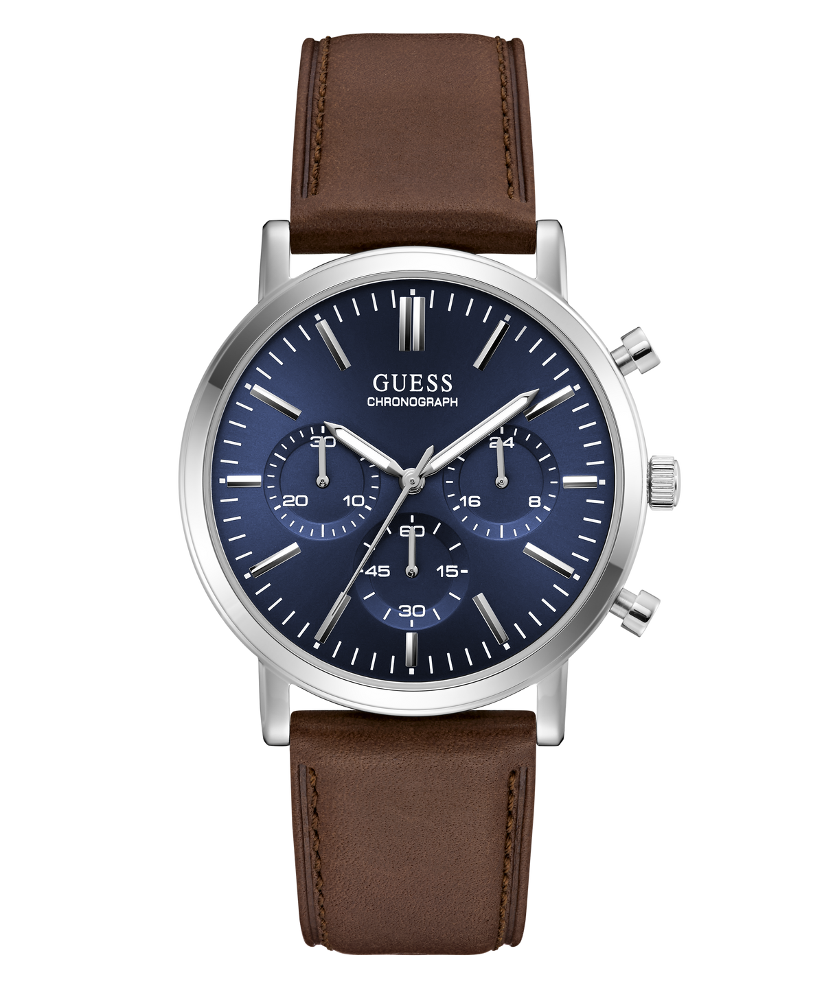 Guess Cassian Men's Chronograph Watch Silver