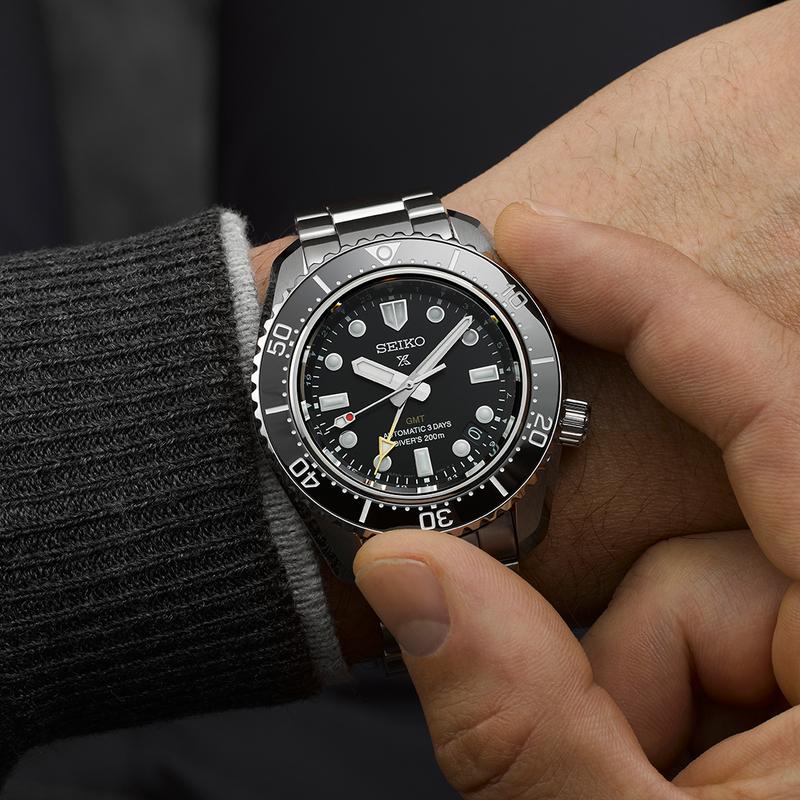Gents Seiko Prospex GMT Black Dial