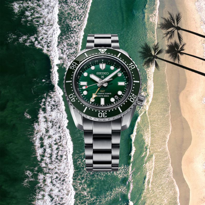 Gents Seiko Prospex Marine Green GMT