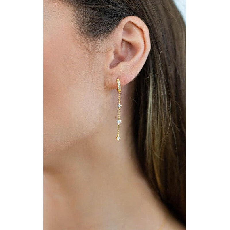 Georgini A Christmas Journey Clara Earrings - Gold