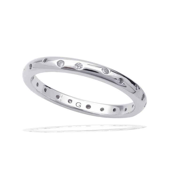 Georgini A Christmas Journey Ellipse Band - Silver
