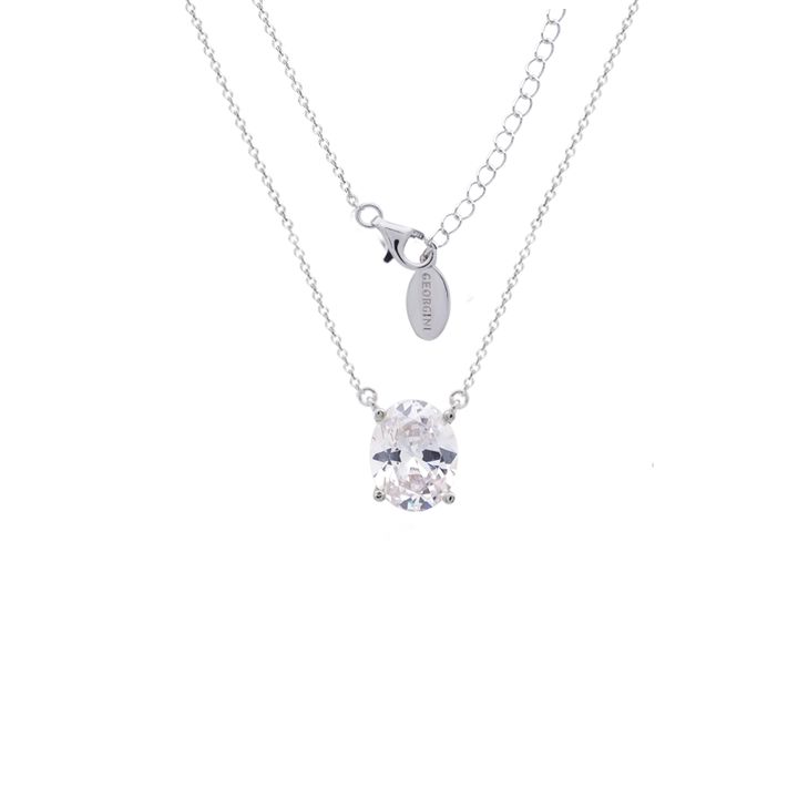 Georgini A Christmas Journey Ellipse Pendant - Silver