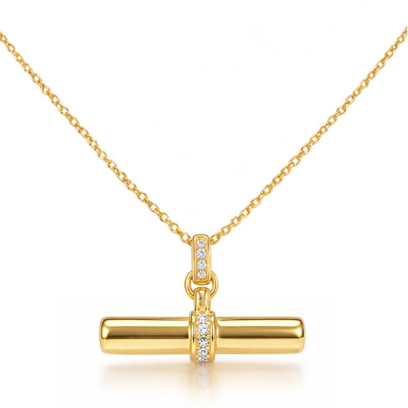 Georgini Alchemy Andy Fob Pendant 18ct Gold Plated