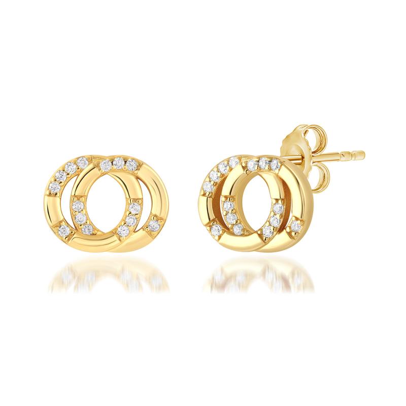 Georgini Alchemy Couture Link Earrings Gold
