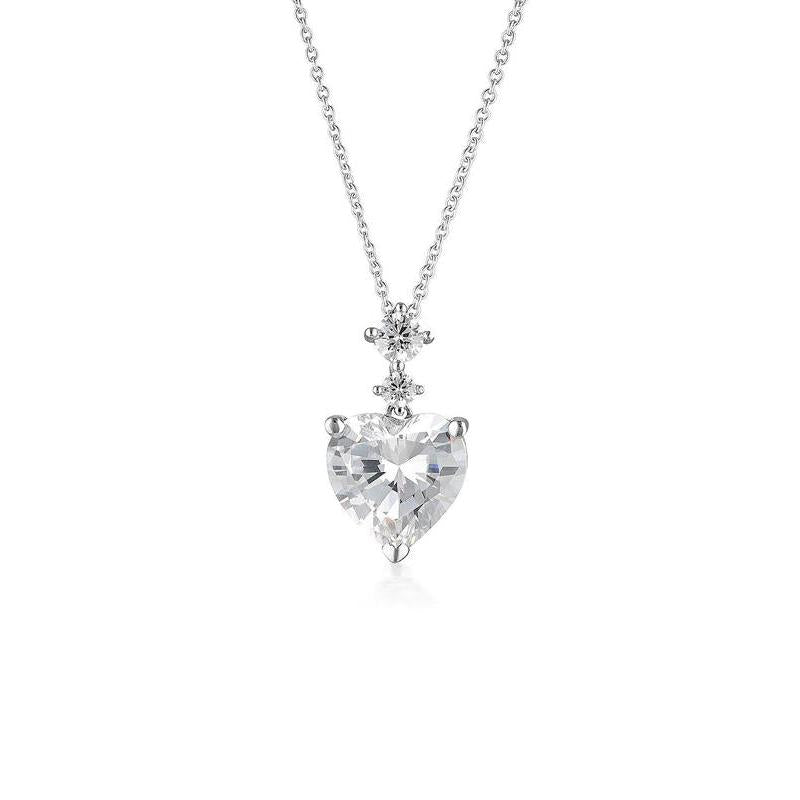 Georgini Aurora Heart Solitaire Silver Pendant