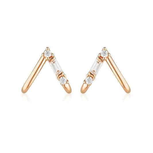 Georgini Georgini The Layered Edit Tiga Earrings Rose Gold