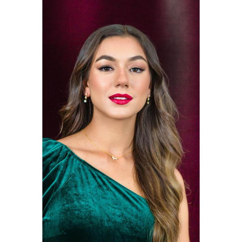 Georgini Gifts Trilogy Gold Earrings with Cubic Zirconia