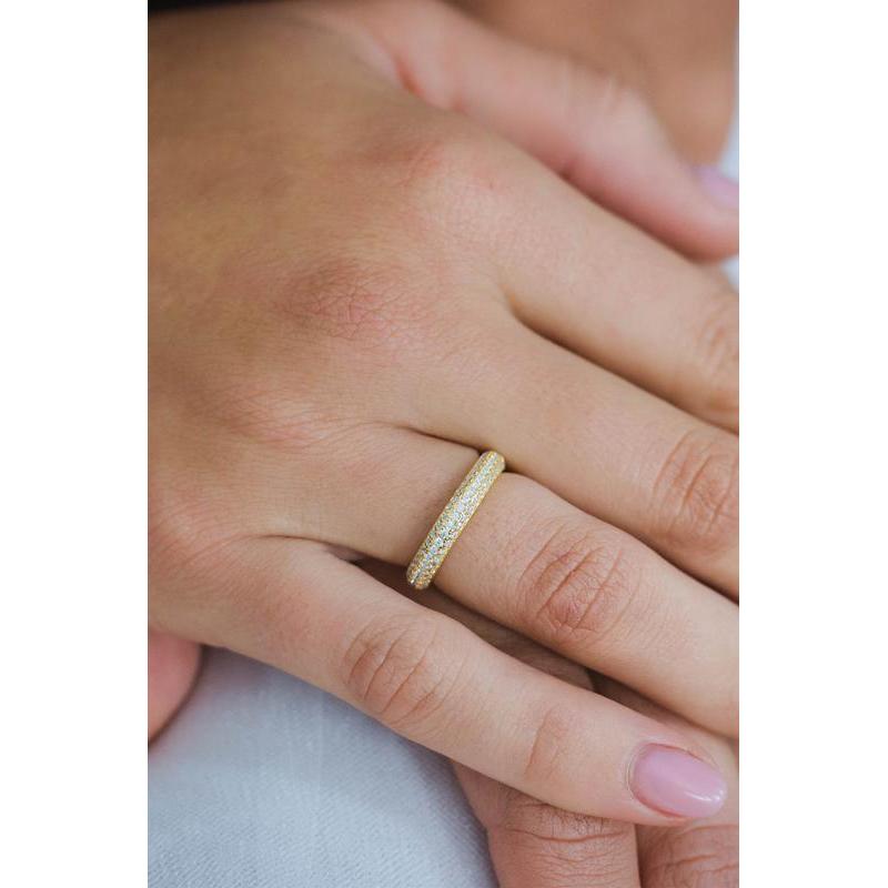 Georgini Goddess Pave Gold-Plated Ring