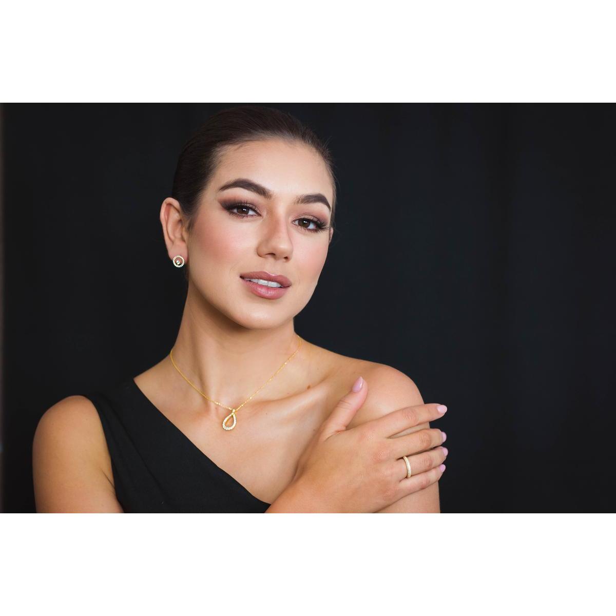 Georgini Goddess Pave Gold-Plated Ring