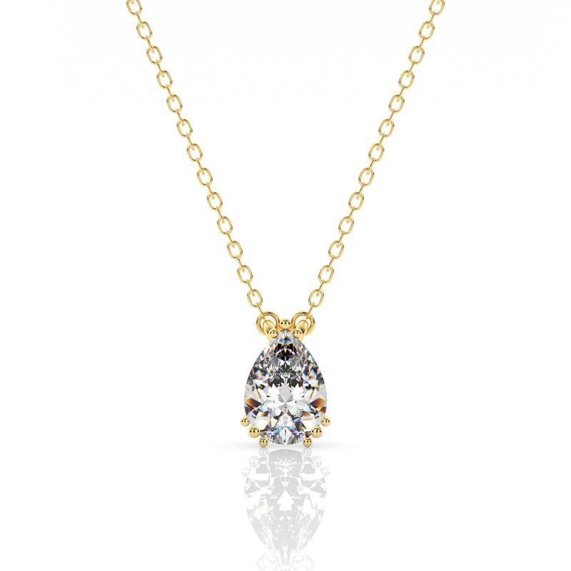 Georgini Gold Pear-Cut Hidden Halo Gold Pendant