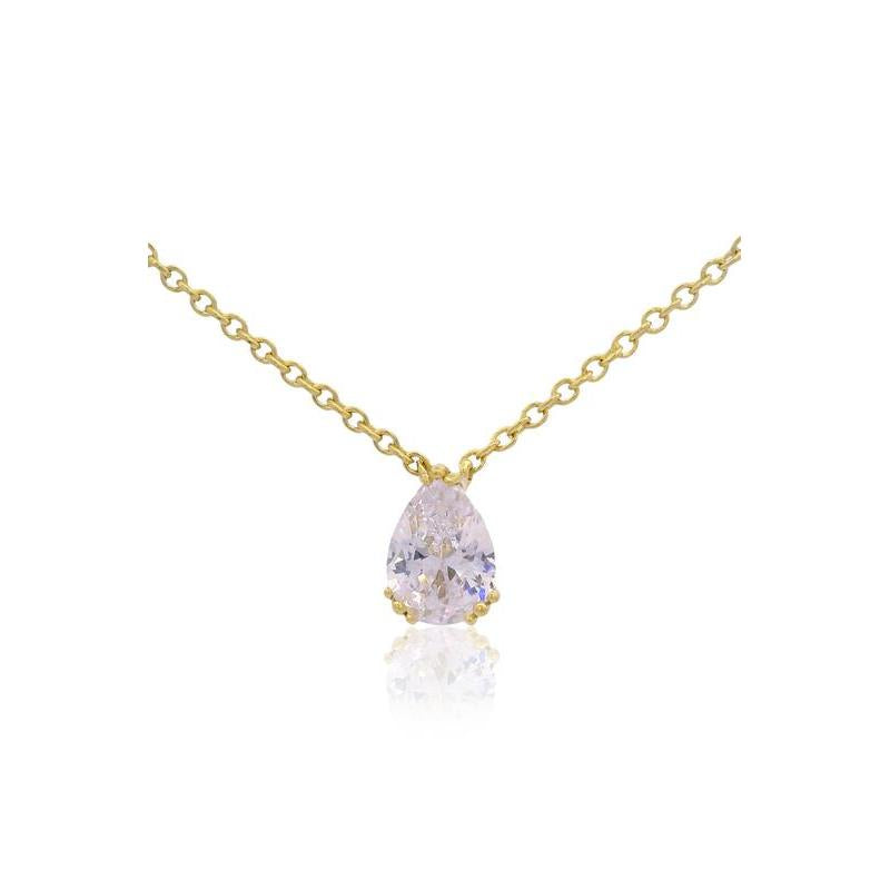 Georgini Gold Pear-Cut Hidden Halo Gold Pendant