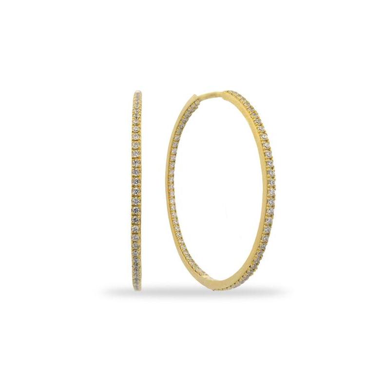 Georgini Gold-Plated 925 Sterling Silver Hoop Earrings